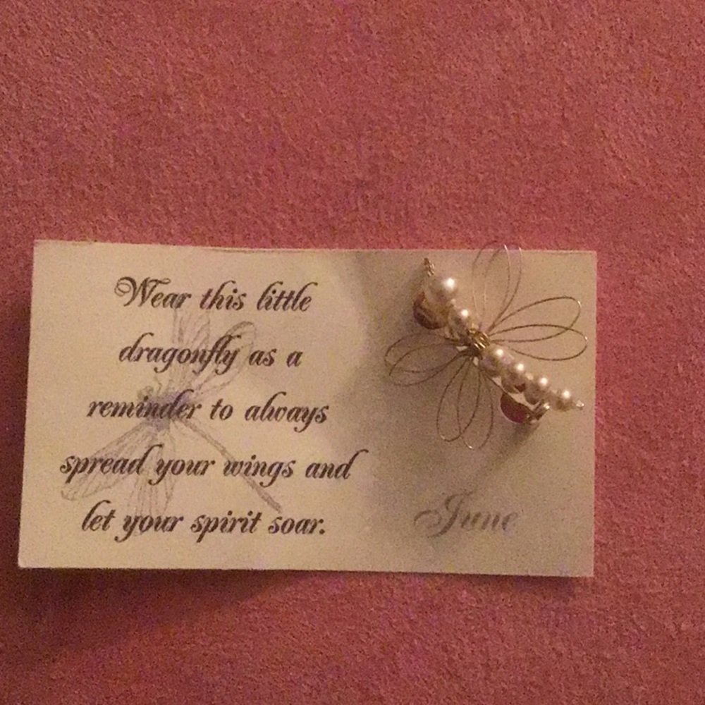 Dragonfly Pearl pin.